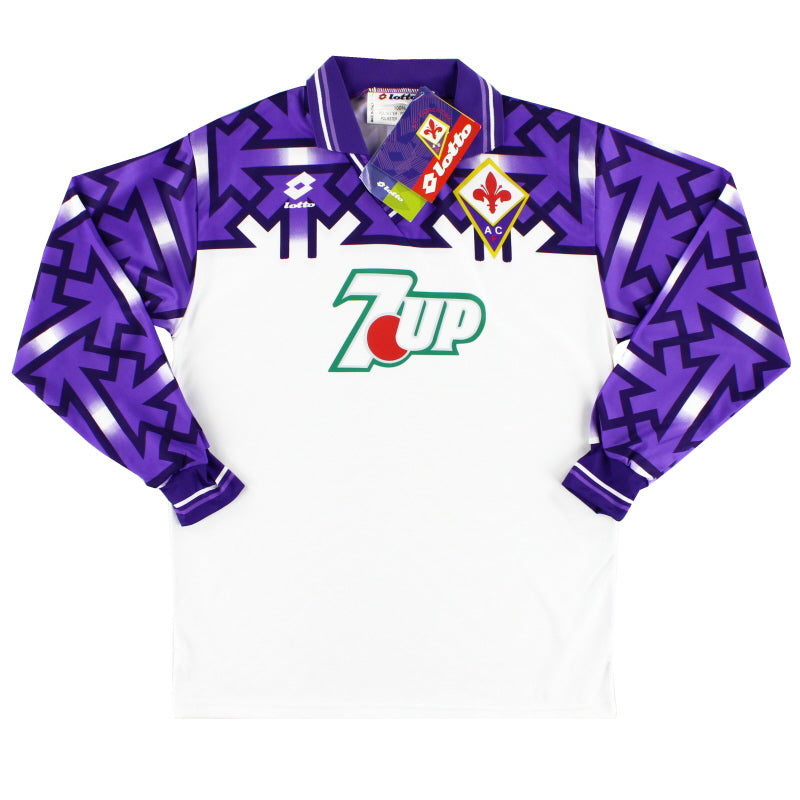 1992-93 Fiorentina Away Shirt L/S *BNIB* S Football Shirt