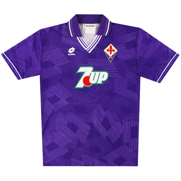 1992-93 Fiorentina Lotto Home Shirt M | Vintage Football Shirts