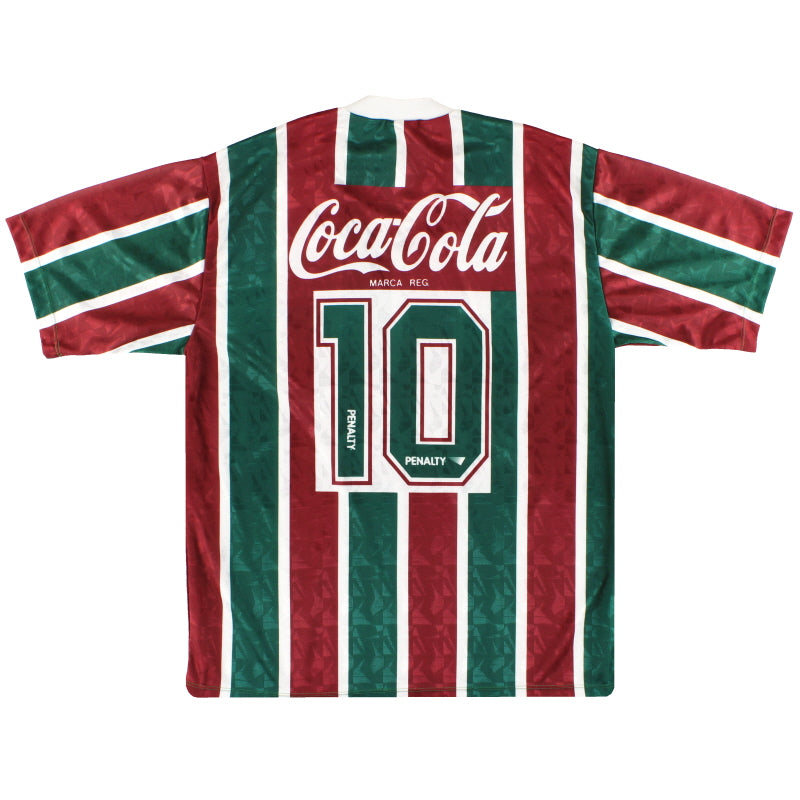 1992-93 Fluminense Penalty Home Shirt #10 XL | Vintage