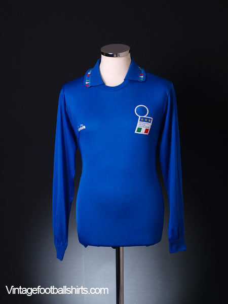 1992-93 Italy Home Shirt L/S S Football Shirt