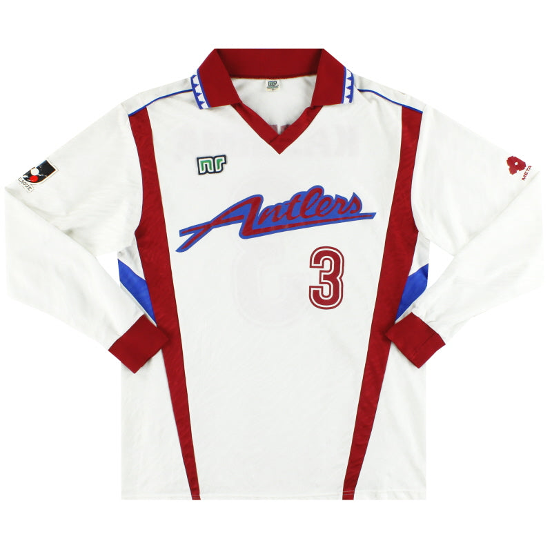 1992-93 Kashima Antlers Ennerre Away Shirt L/S #3 L | Vintage