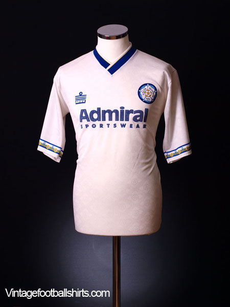 1992-93 Leeds Home Shirt *Mint* M Football Shirt