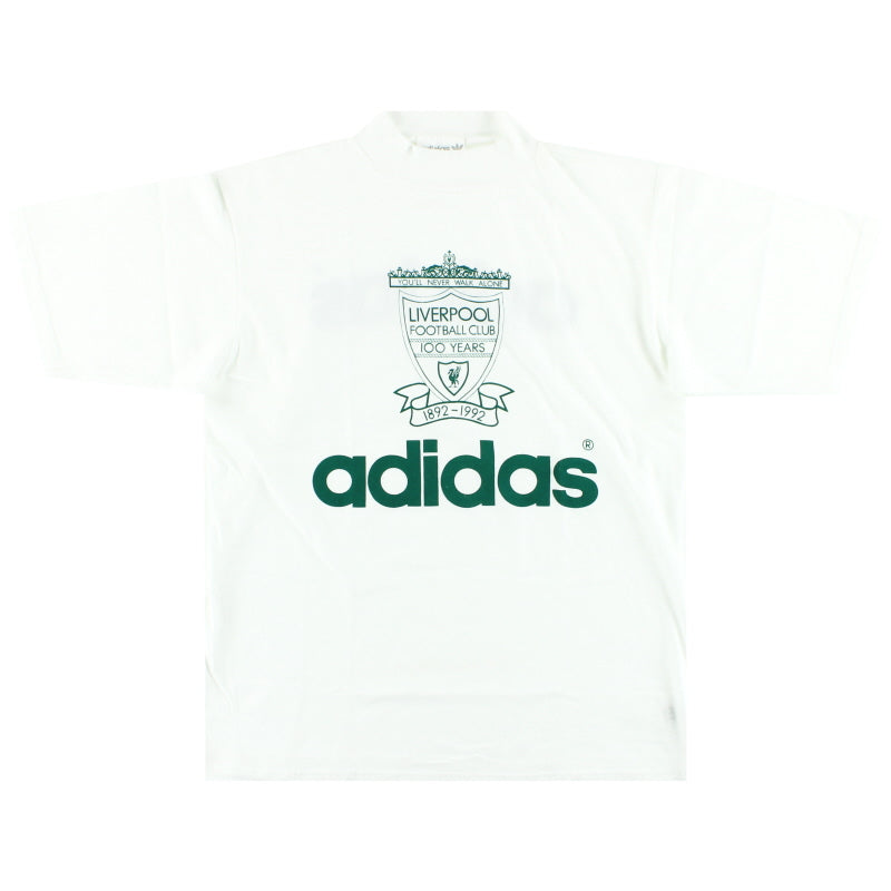 1992-93 Liverpool adidas Centenary Warm Up Tee *BNIB* M T-Shirt