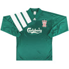 1992-93 Liverpool adidas Player Issue Centenary Away Shirt L/S L/XL Football Shirt