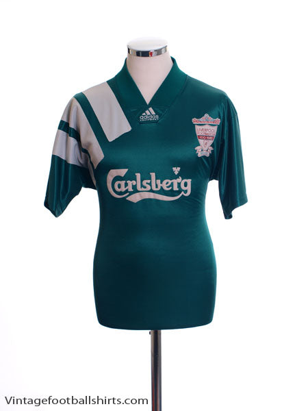 1992-93 Liverpool Centenary Away Shirt L Football Shirt
