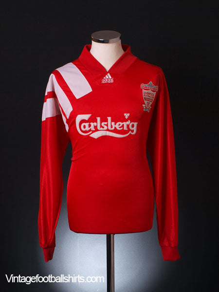 1992-93 Liverpool Centenary Player Issue Home Shirt L/S XL Football Shirt
