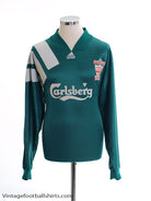 1992-93 Liverpool Centenary Player Issue Away Shirt L/S XL Football Shirt