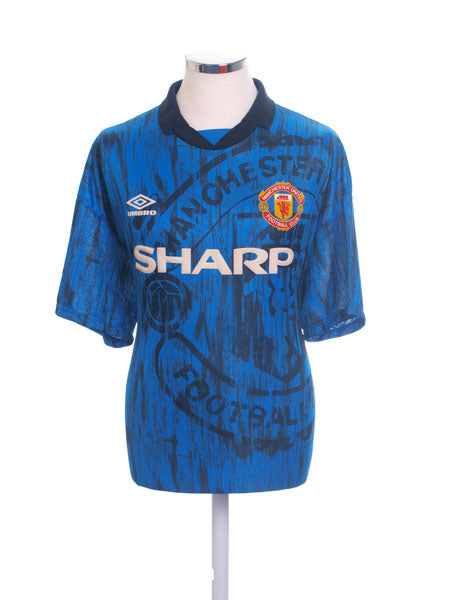 Maillot Manchester United Away 1992/1993 - Umbro - Taille L - Vintage