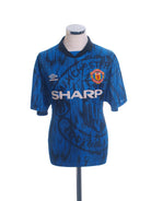 1992-93 Manchester United Away Shirt L Football Shirt