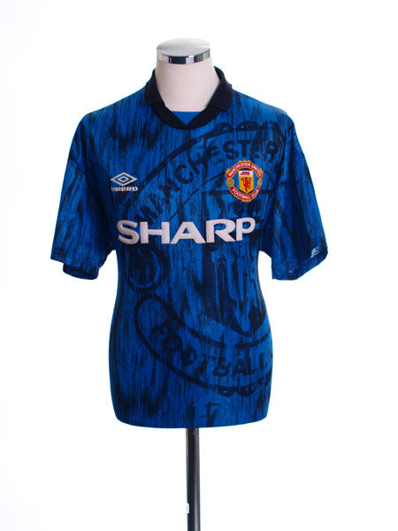 1992-93 Manchester United Away Shirt M Football Shirt