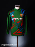 1992-93 Manchester United Goalkeeper Shirt #1 M Football Shirt