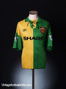 1992-93 Manchester United Match Worn Third Shirt #17 XL Football Shirt
