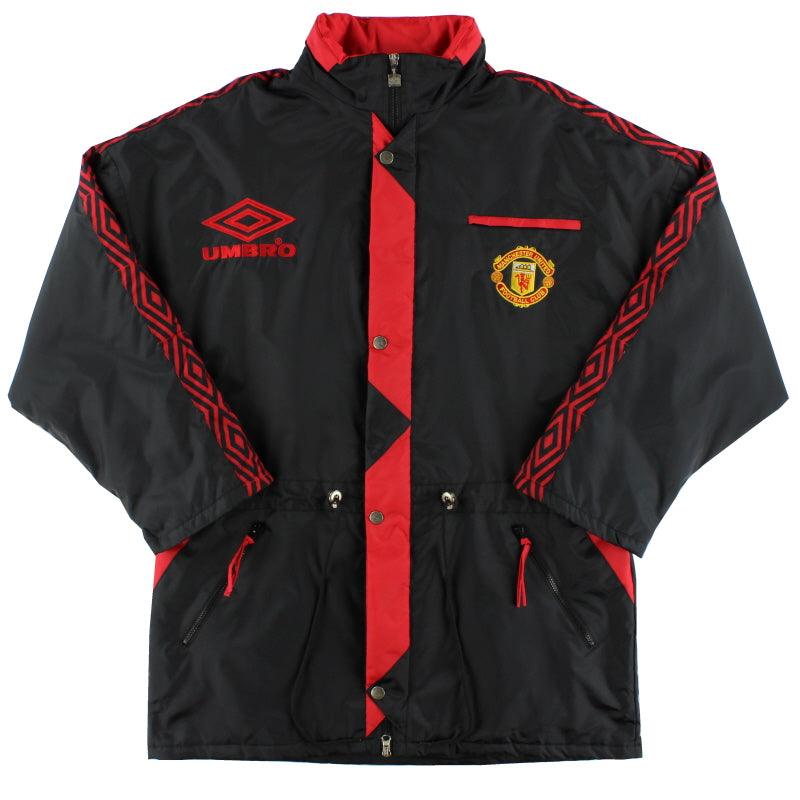 1992-93 Manchester United Umbro Bench Coat L Jacket