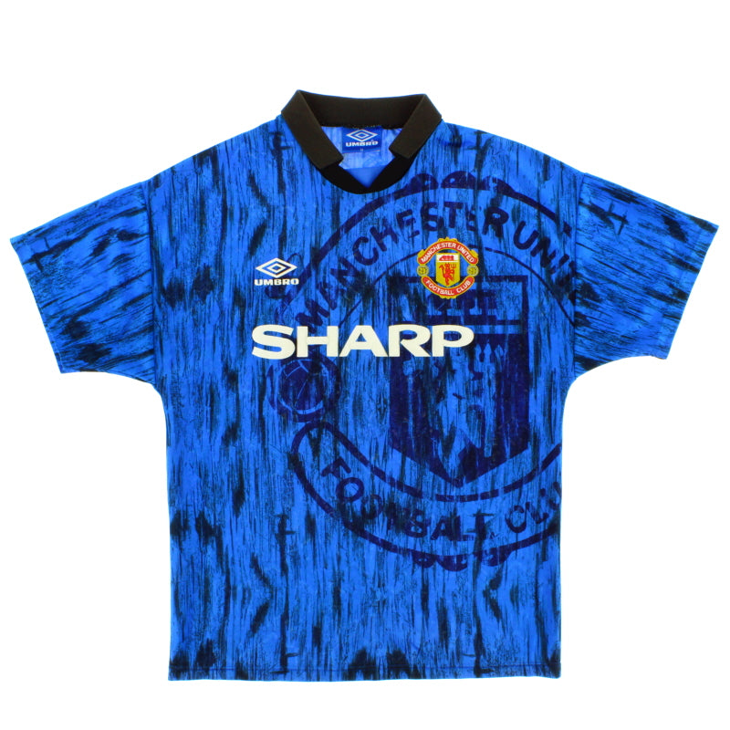 1992-93 Manchester United Umbro Away Shirt w/tags L Football Shirt