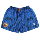 1992-93 Manchester United Umbro Away Shorts *Mint* XL Football Shorts