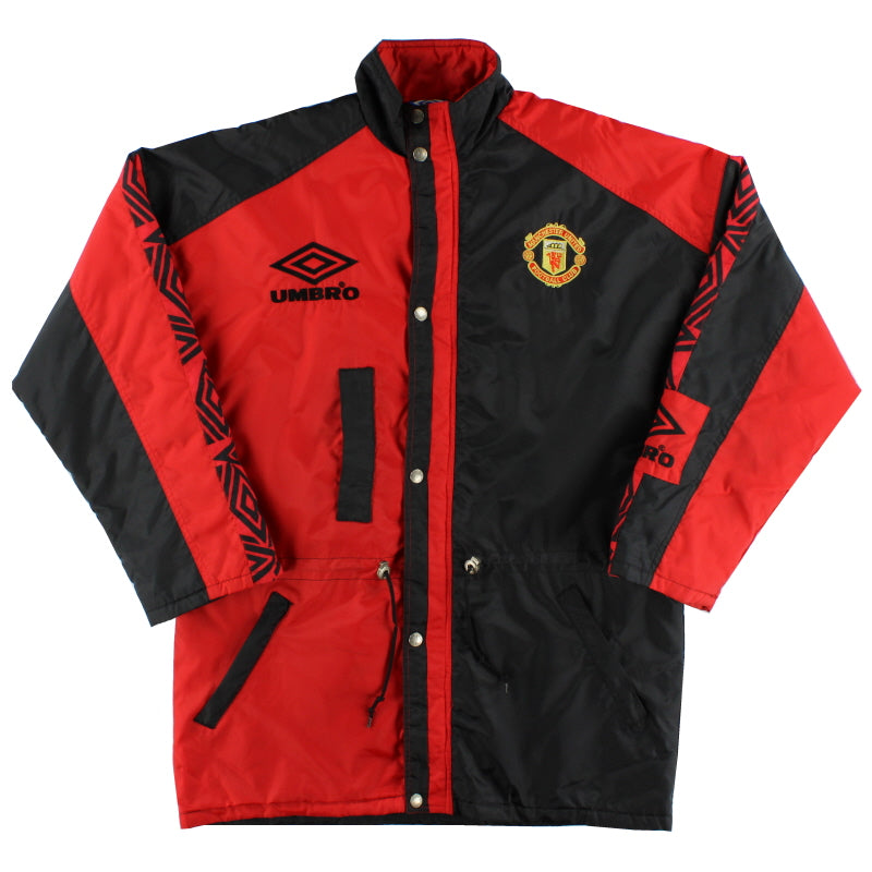 1992-93 Manchester United Umbro Bench Coat S Jacket