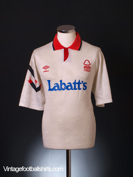 1992-93 Nottingham Forest Away Shirt L Football Shirt