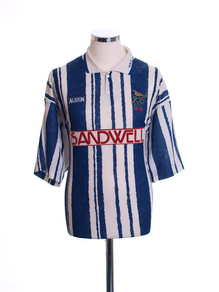 1992-93 West Brom Home Shirt L Football Shirt