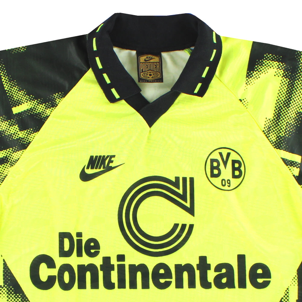 1992-93 Borussia Dortmund Nike Home Shirt L/S M | Vintage Football