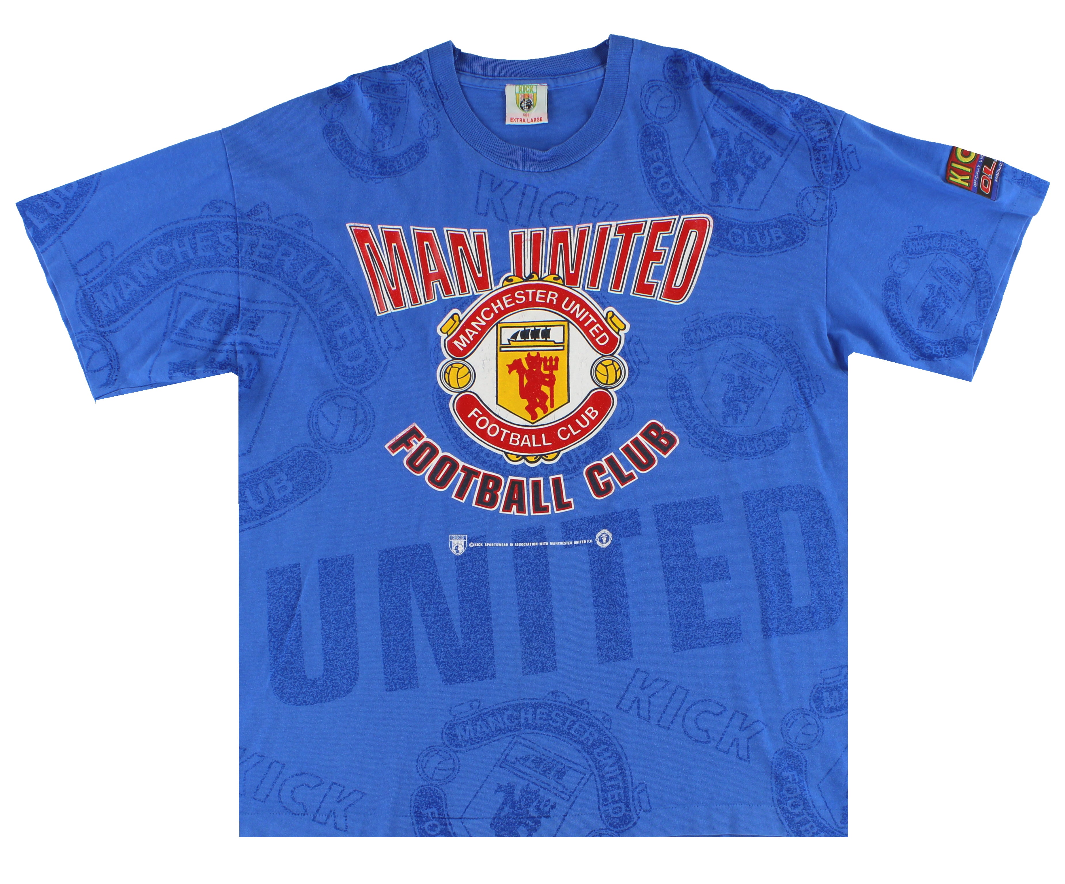1992-93 Manchester United Kick Graphic Tee XL