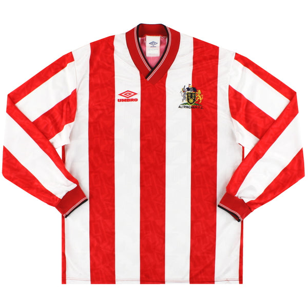 1992-94 Altrincham Umbro Home Shirt L/S M Vintage Football Shirts