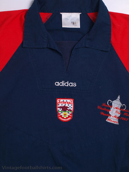 1992-94 Arsenal 'FA Cup Winners' adidas Drill Top M | Vintage