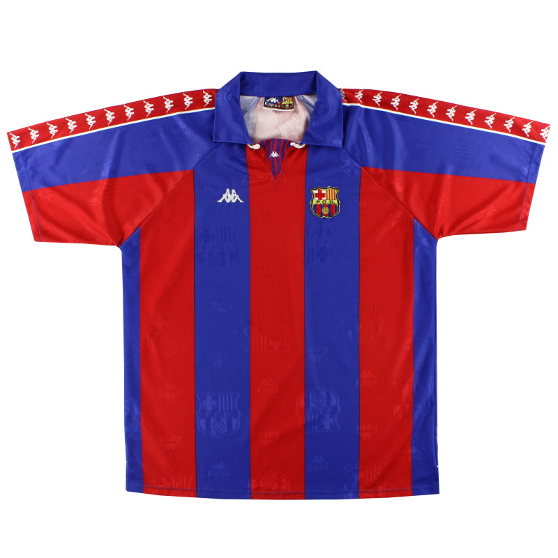 1992-95 Barcelona Kappa European Home Shirt *Mint* XL Football Shirt