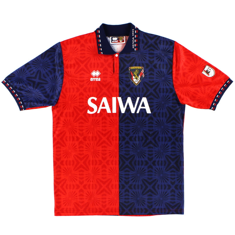 1992-94 Genoa Home Shirt XL Football Shirt