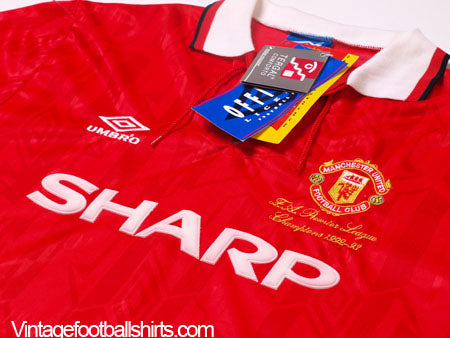 1992-94 Manchester United 'Premier League Champions' Home Shirt