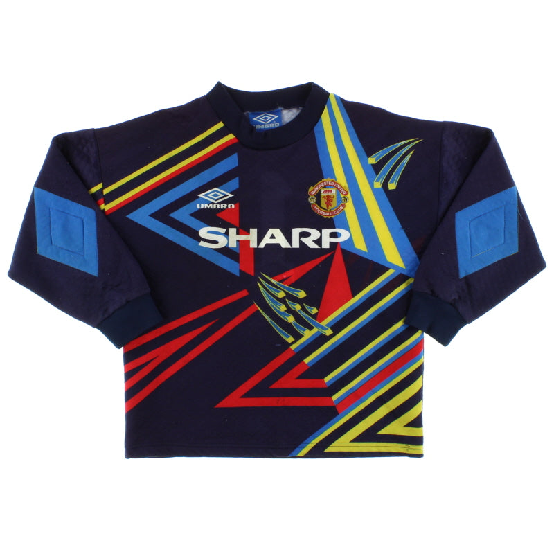 1992-94 Manchester United Goalkeeper Shirt #1 L.Boys Football Shirt
