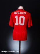 1992-94 Manchester United Home Shirt Hughes #10 L Football Shirt