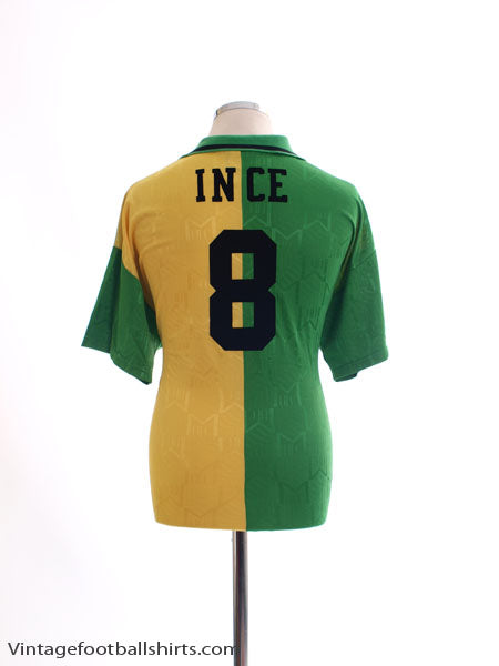 1992-94 Manchester United Newton Heath Third Shirt Ince #8 L Football Shirt