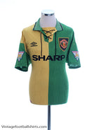 1992-94 Manchester United Newton Heath Third Shirt L Football Shirt