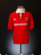 1992-94 Manchester United 'Premier League Champions' Home Shirt 'Mint' L Football Shirt