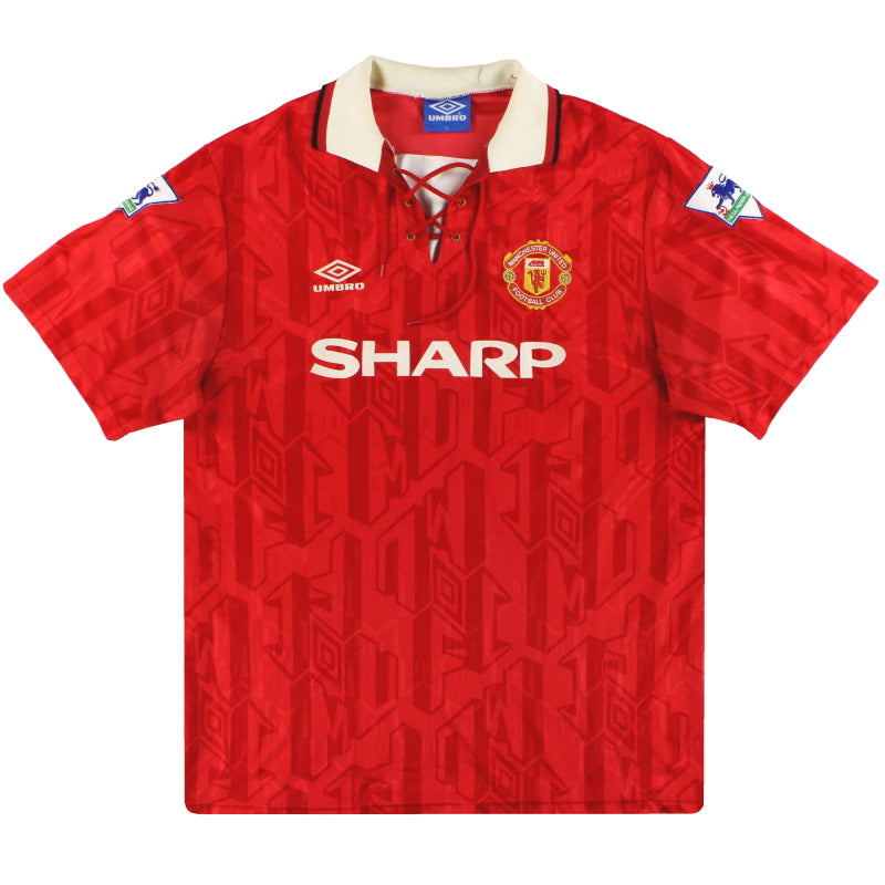 1992-94 Manchester United Umbro Home Shirt XL Football Shirt