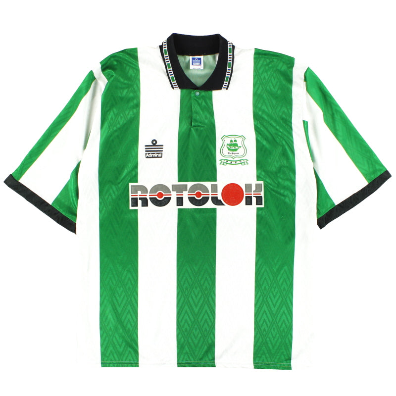 1992-94 Plymouth Admiral Home Shirt XL Football Shirt