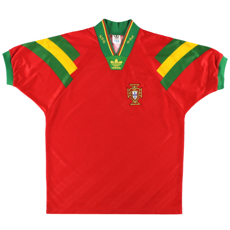 1992-94 Portugal adidas Home Shirt *Mint* M Football Shirt
