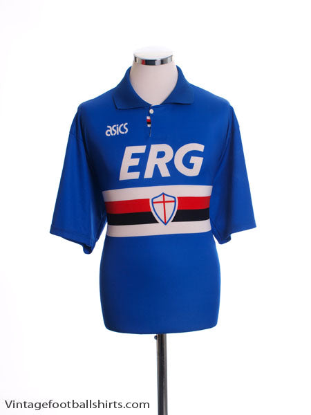1992-94 Sampdoria Home Shirt L Football Shirt