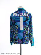 1992-94 Switzerland Match Issue Goalkeeper Shirt Pascolo #1 L Football Shirt