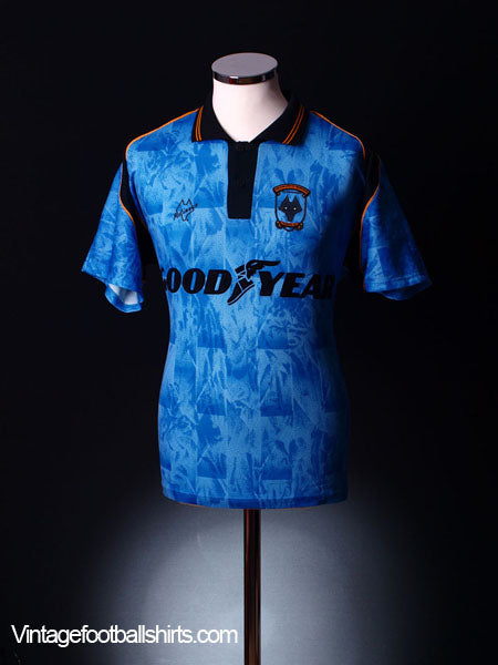 1992-94 Wolves Away Shirt L Football Shirt