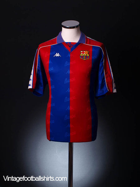 1992-95 Barcelona Home Shirt L Football Shirt