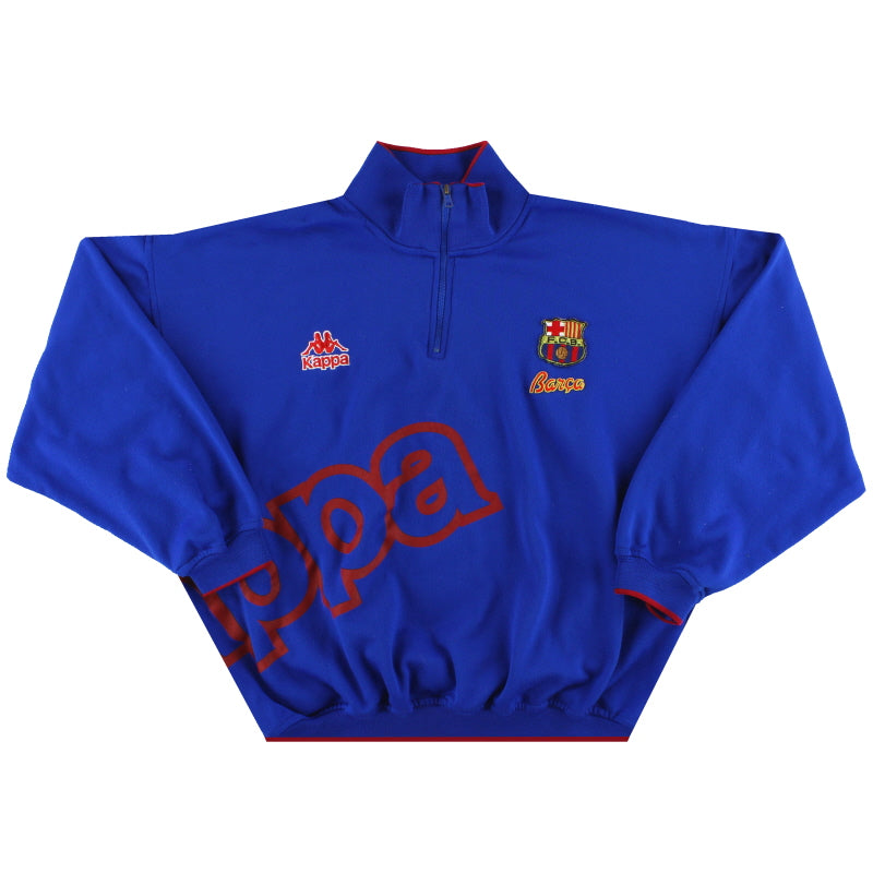 1992-95 Barcelona Kappa 1/4 Zip Sweatshirt L Sweatshirt