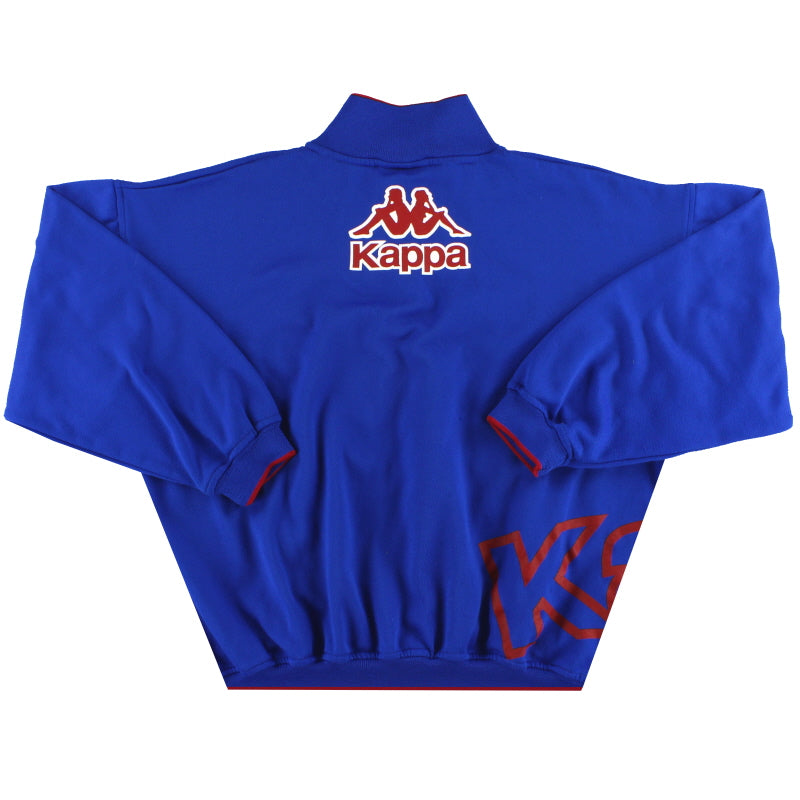 1992-95 Barcelona Kappa 1/4 Zip Sweatshirt L | Vintage Football Shirts