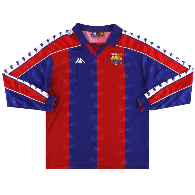 1992-95 Barcelona Kappa Home Shirt L/S M Football Shirt