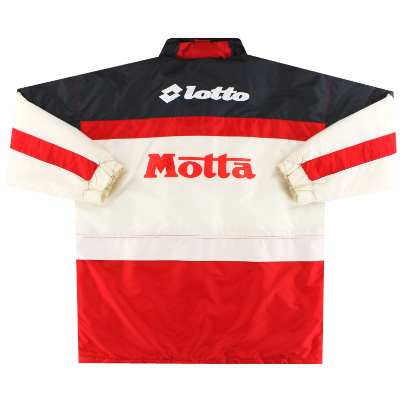 1993-94 AC Milan Lotto Bench Coat S | Vintage Football Shirts