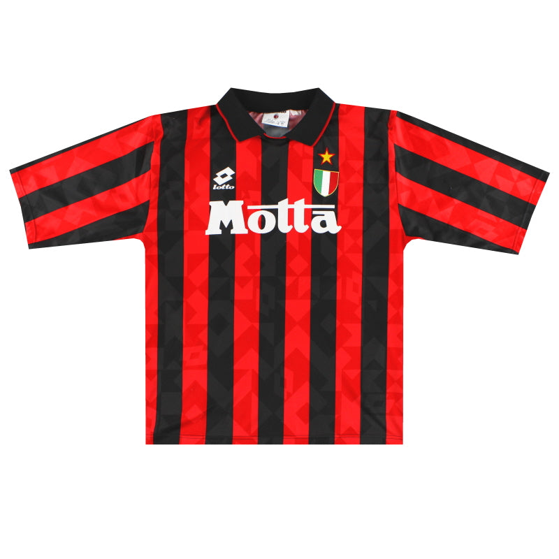 1993-94 AC Milan Lotto Home Shirt #10 L Football Shirt