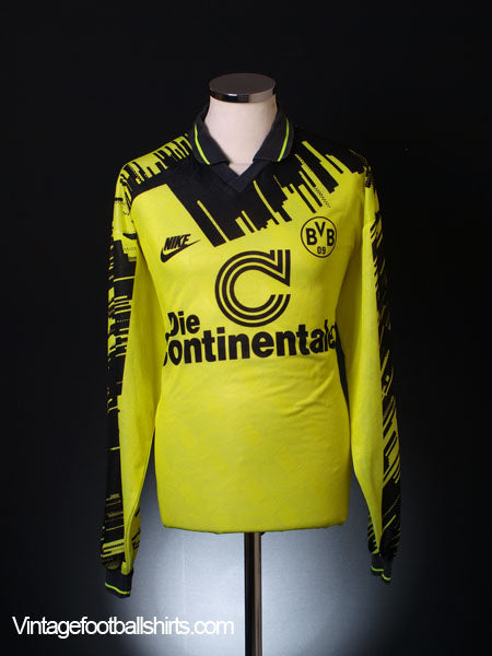 1993-94 Borussia Dortmund Home Shirt L/S XL Football Shirt