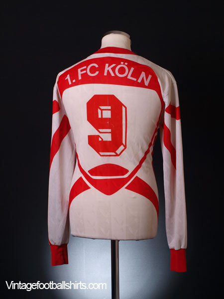 1993-94 FC Koln Home Shirt #9 L/S L Football Shirt