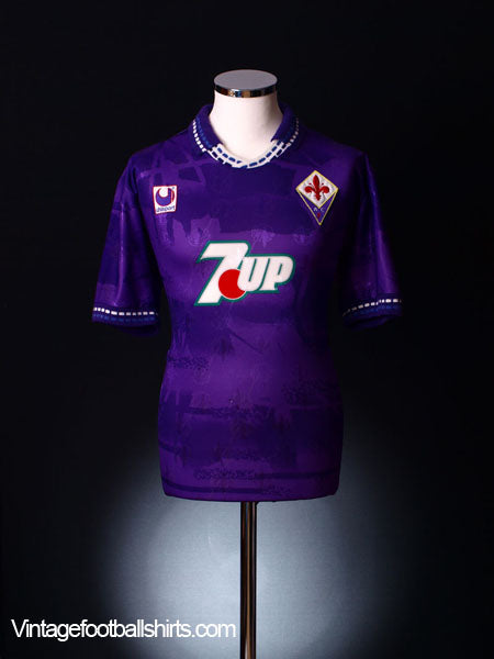 1993-94 Fiorentina Home Shirt L Football Shirt