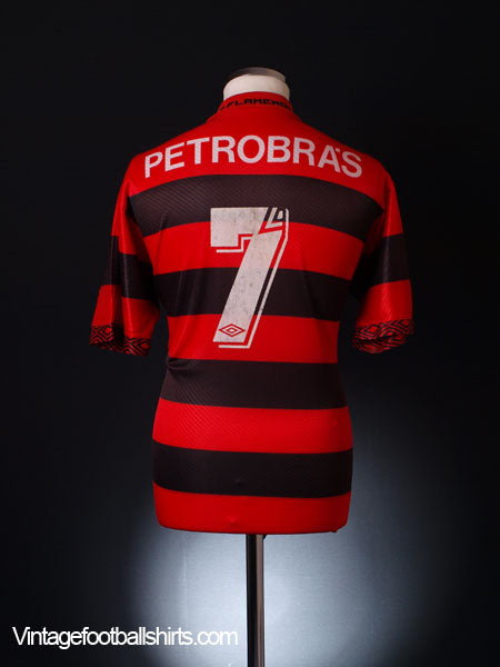1993-94 Flamengo Home Shirt #7 L Football Shirt